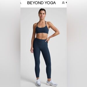 Beyond Yoga Deep Blue Sports Bra